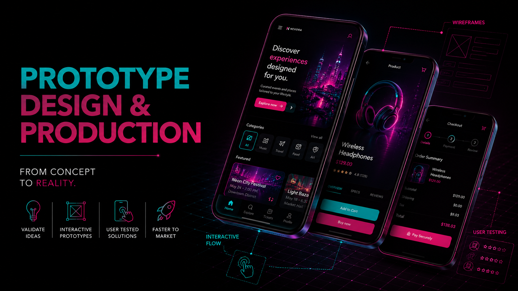 UI/UX & Prototyping — KV Digitals service